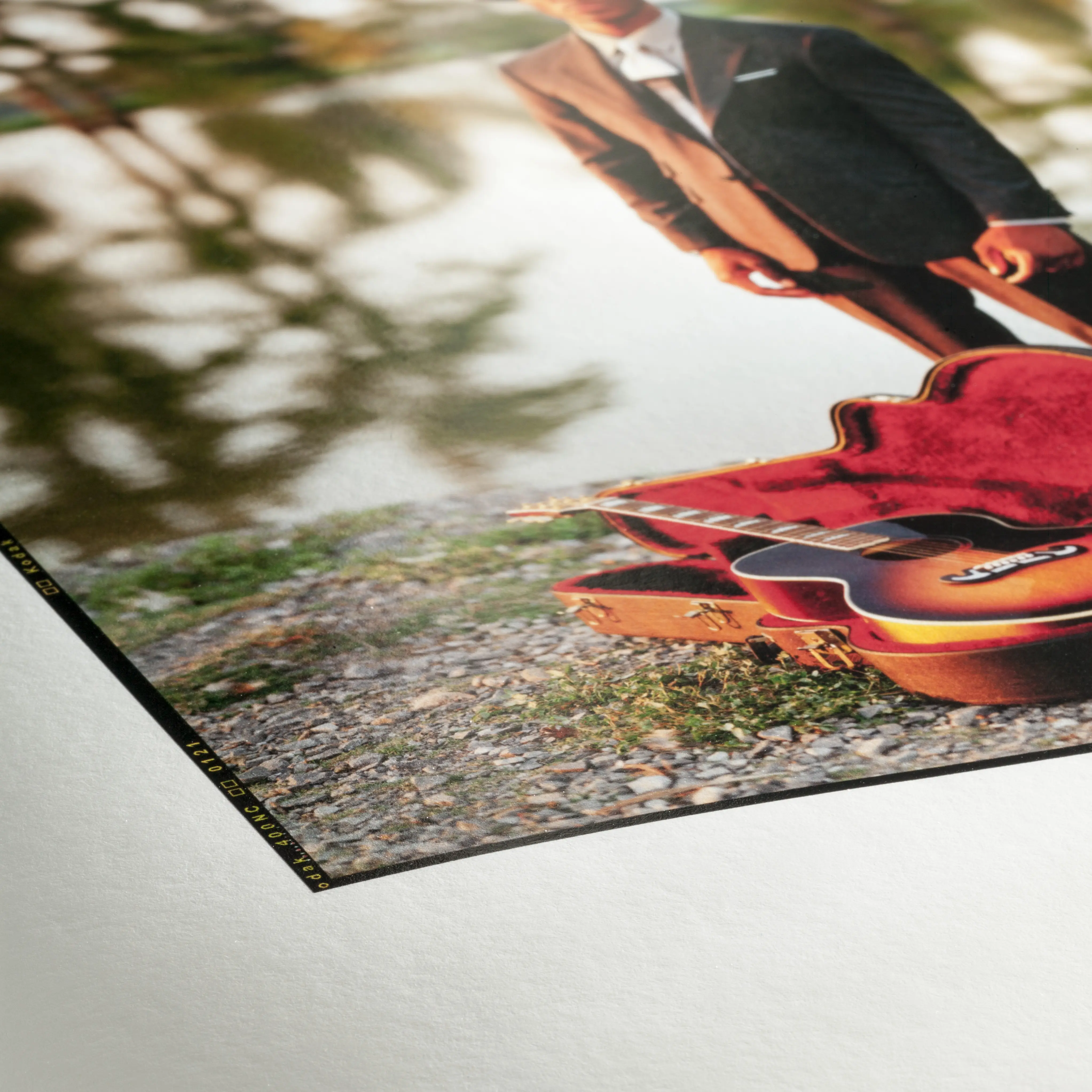 guitar, acoustic, case, brown, photo poster