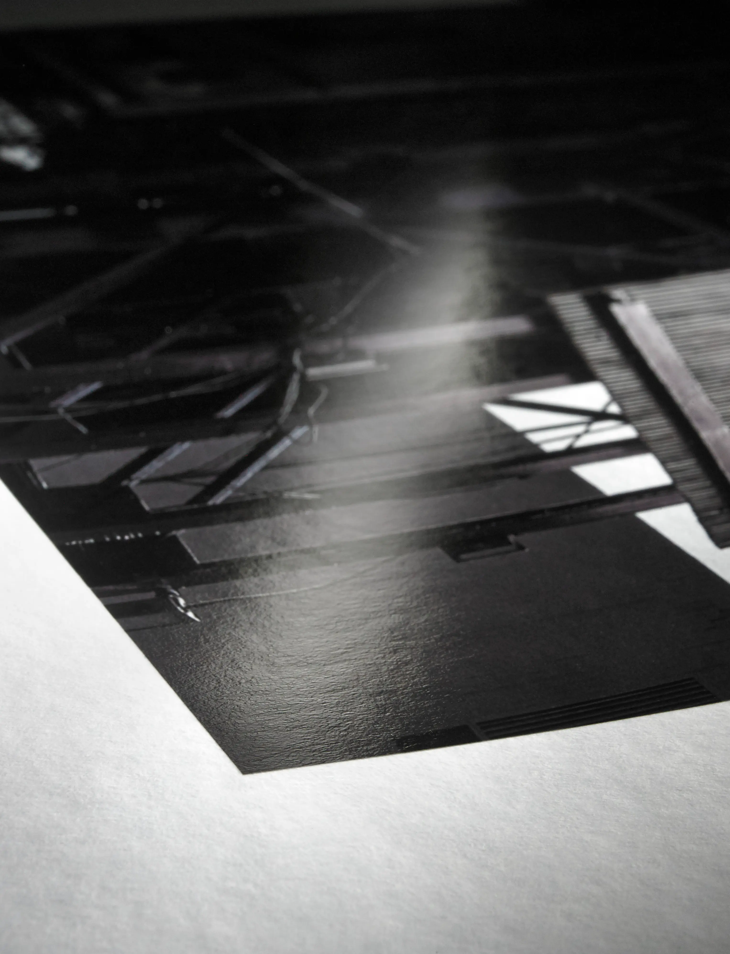photography, print, black-and-white, glossy, artwork