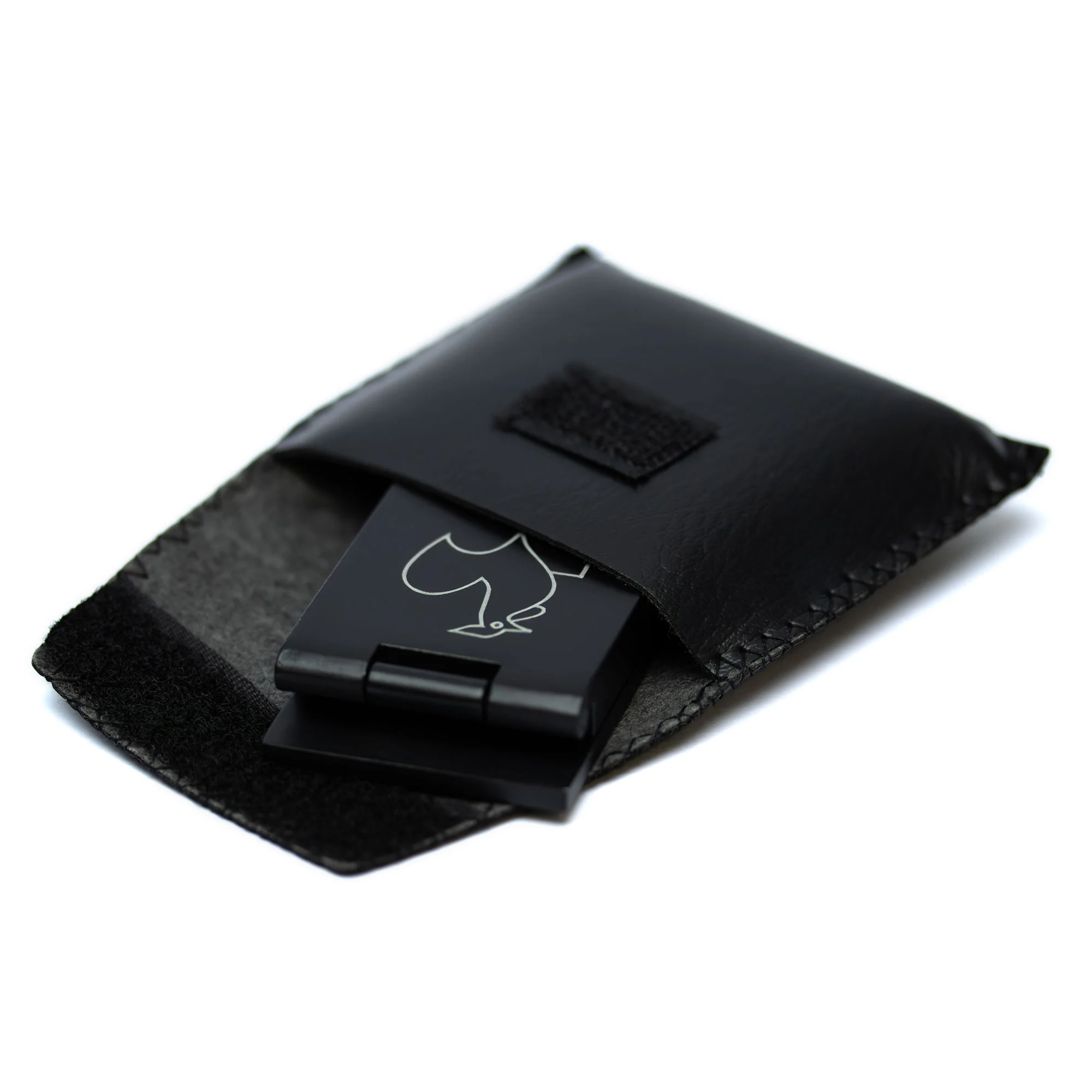 wallet, cardholder, black, folding, leather