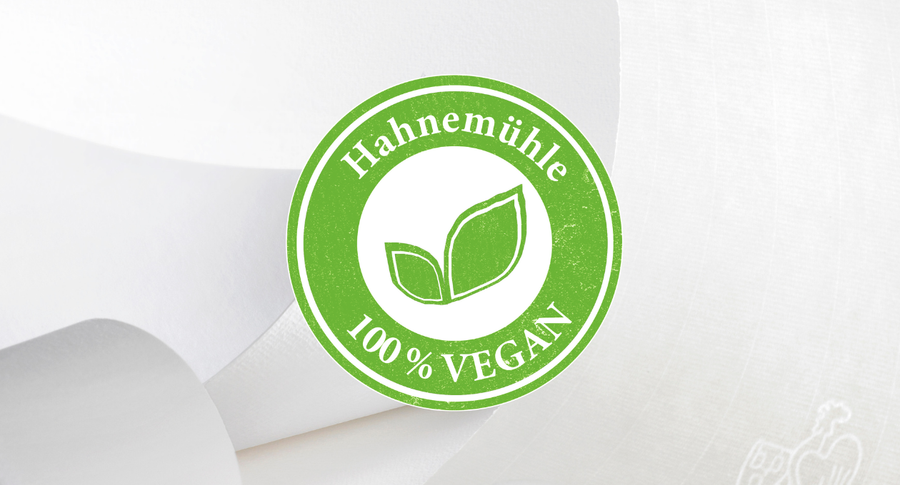 Logo Hahnemühle 100% vegan