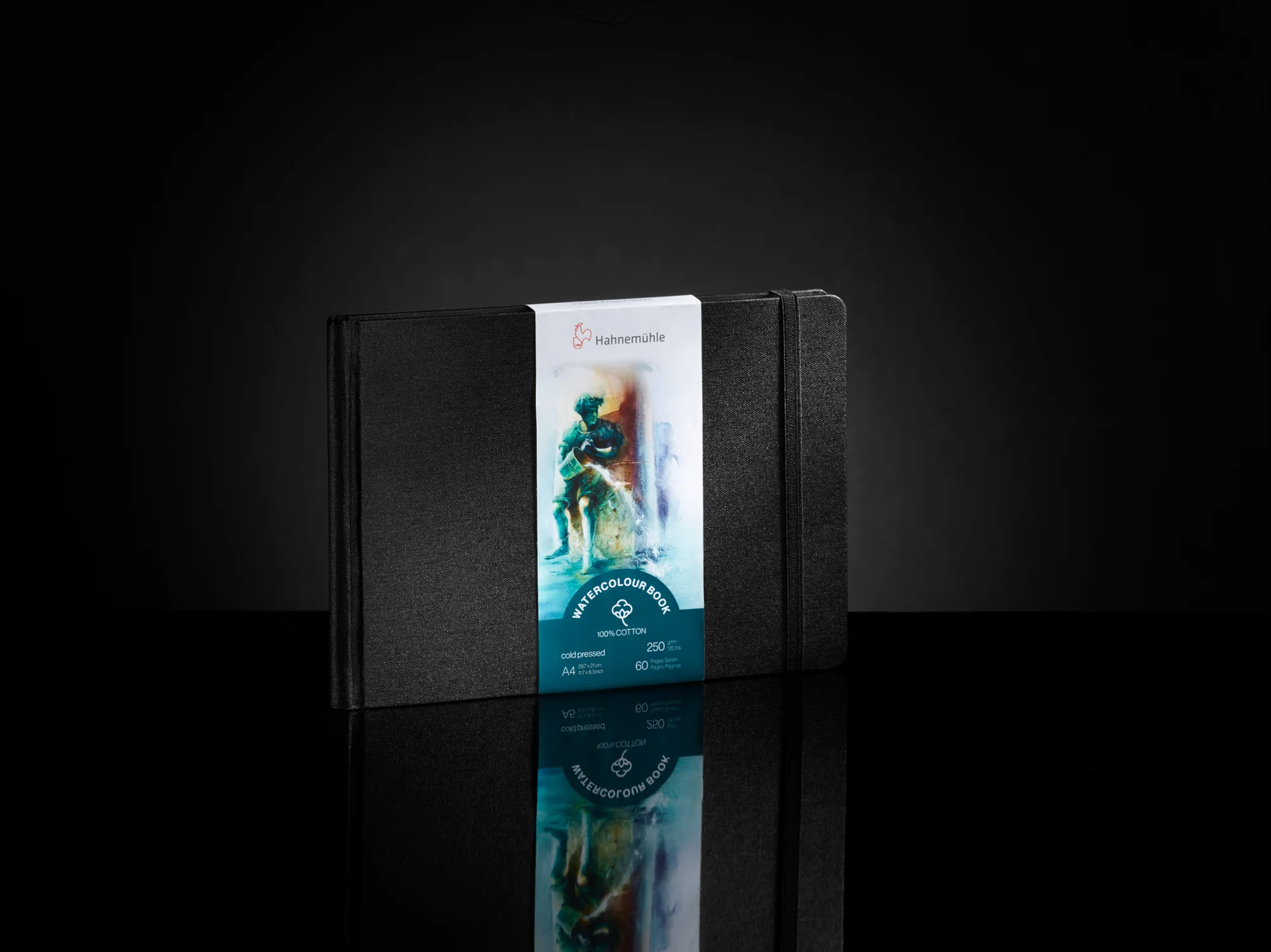 black, case, notebook, watercolor, artist