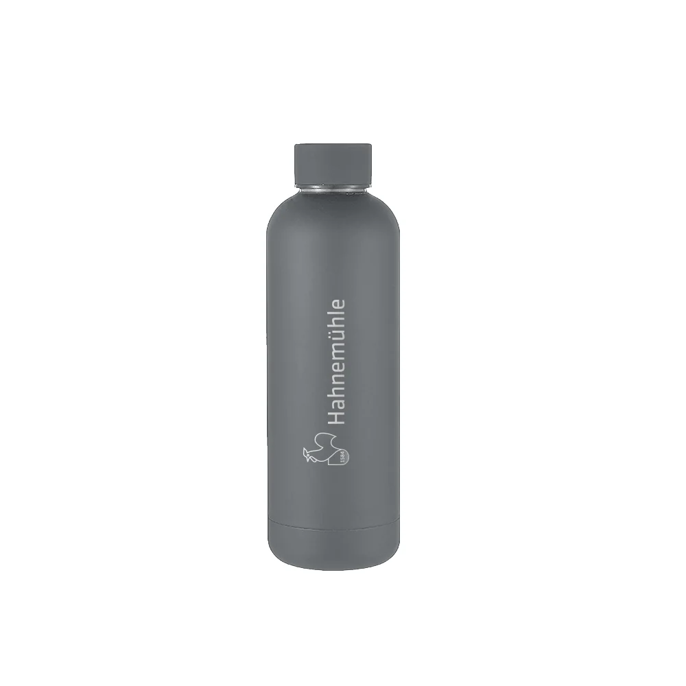 water bottle, insulated, metal, gray, reusable