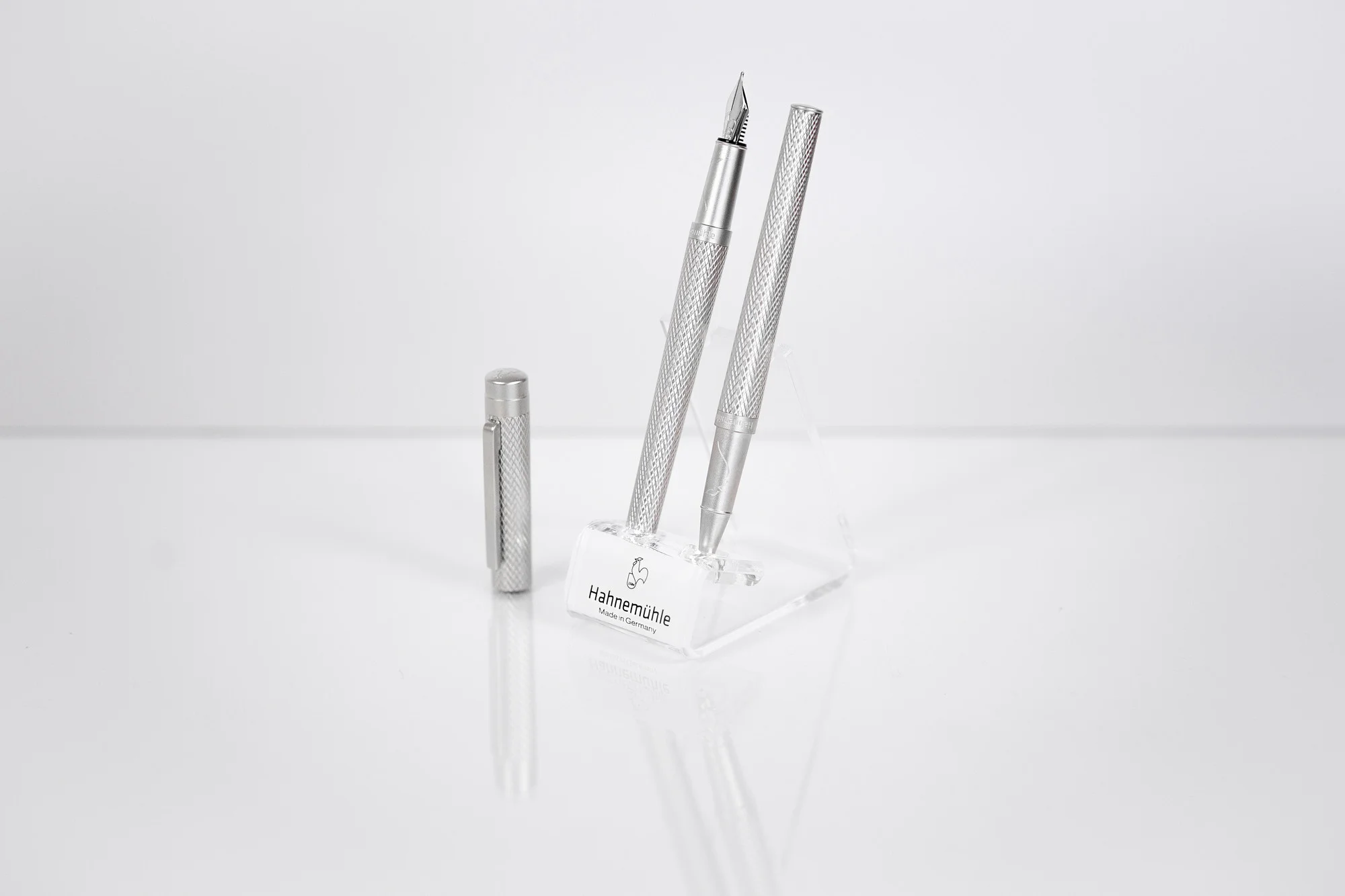 pen, fountain pen, metal, silver, set