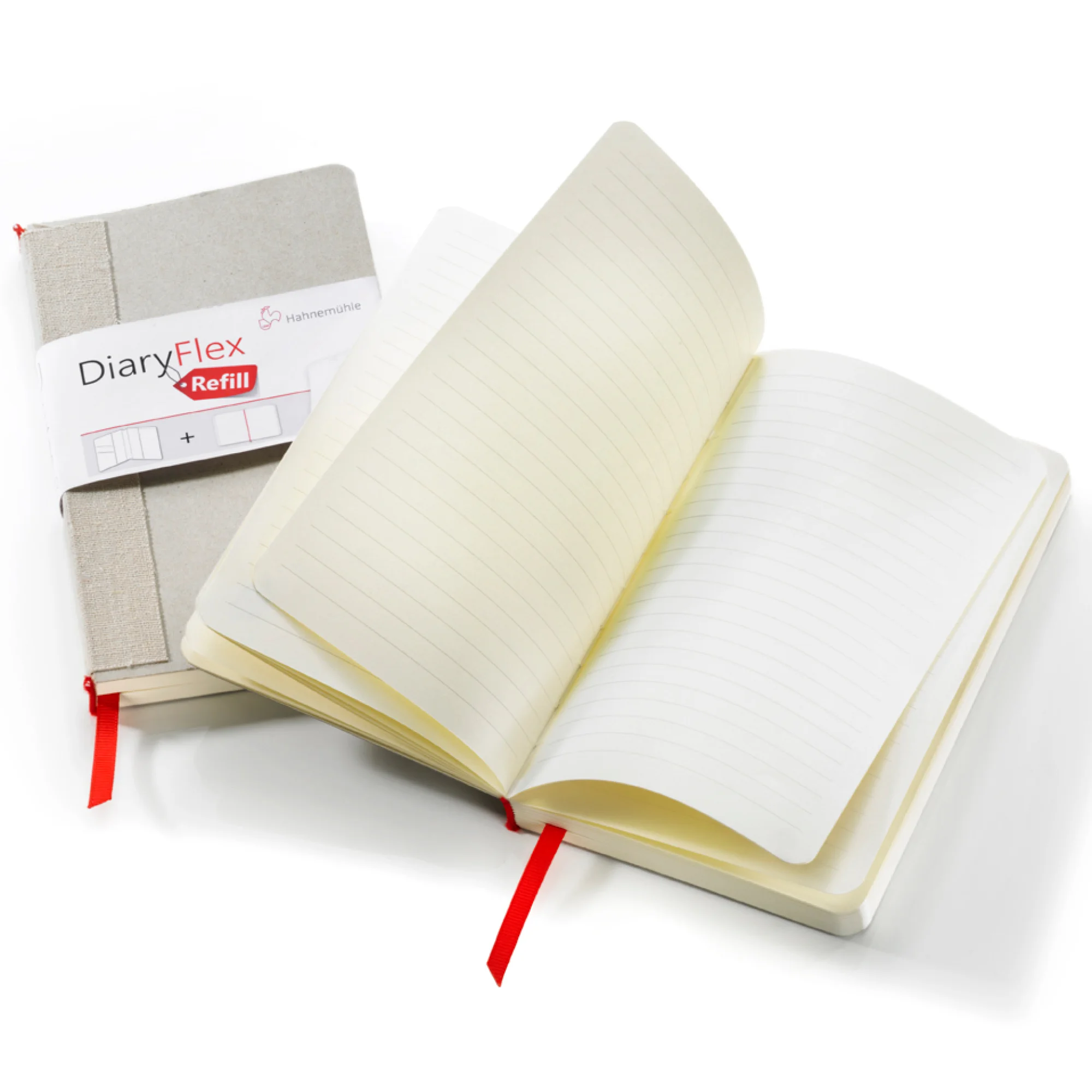 notebook, diary, lined pages, hardcover, red bookmark