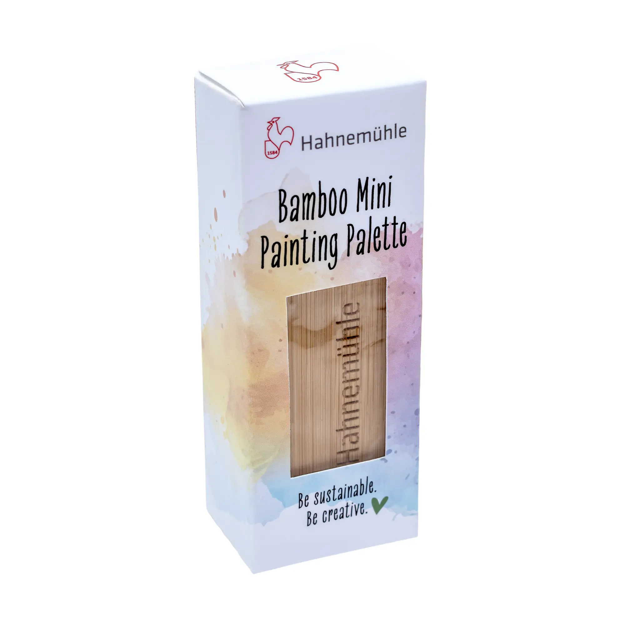 bamboo, painting palette, mini, watercolor, wooden, kit