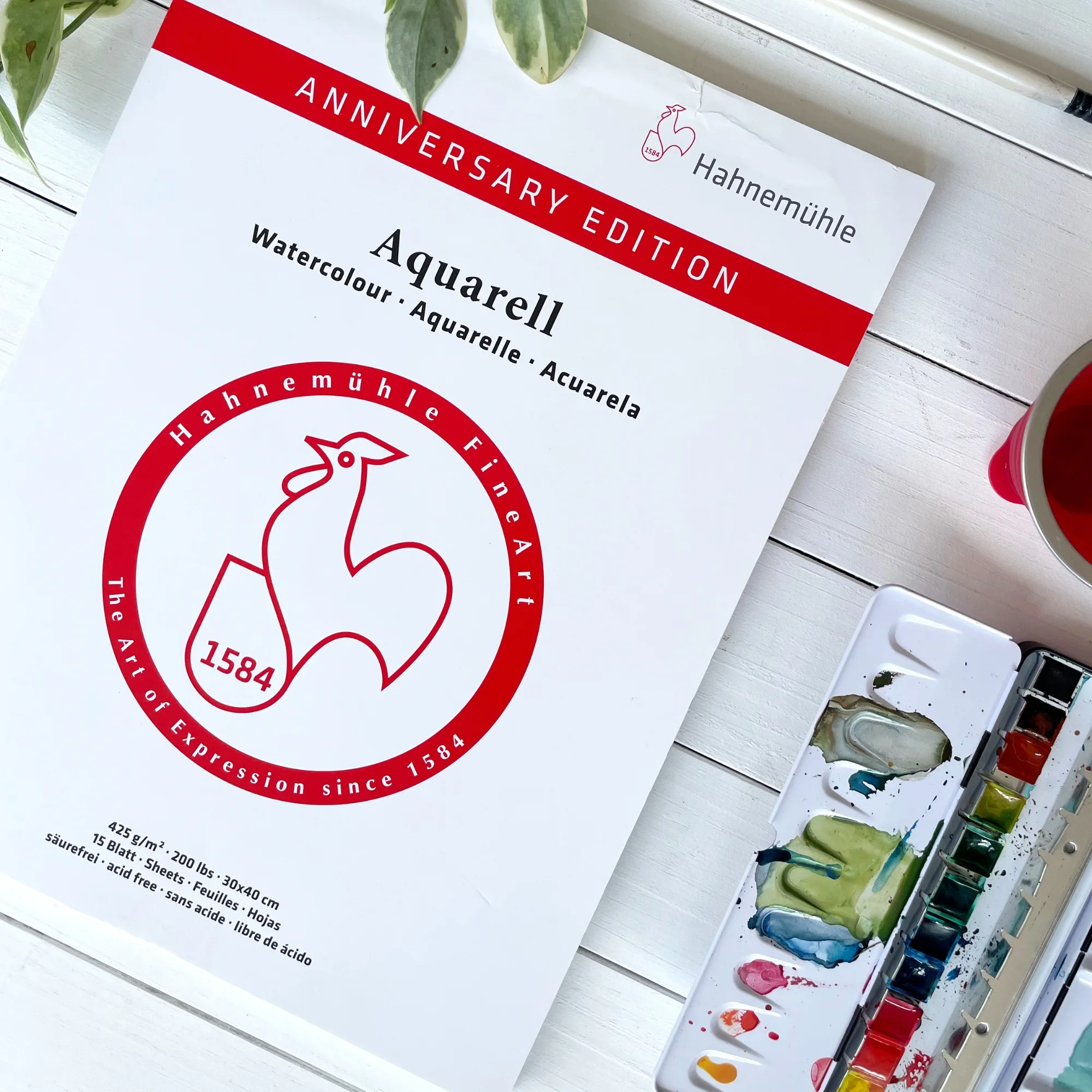 art sheet, watercolor paper, art print, anniversary edition, graphic logo