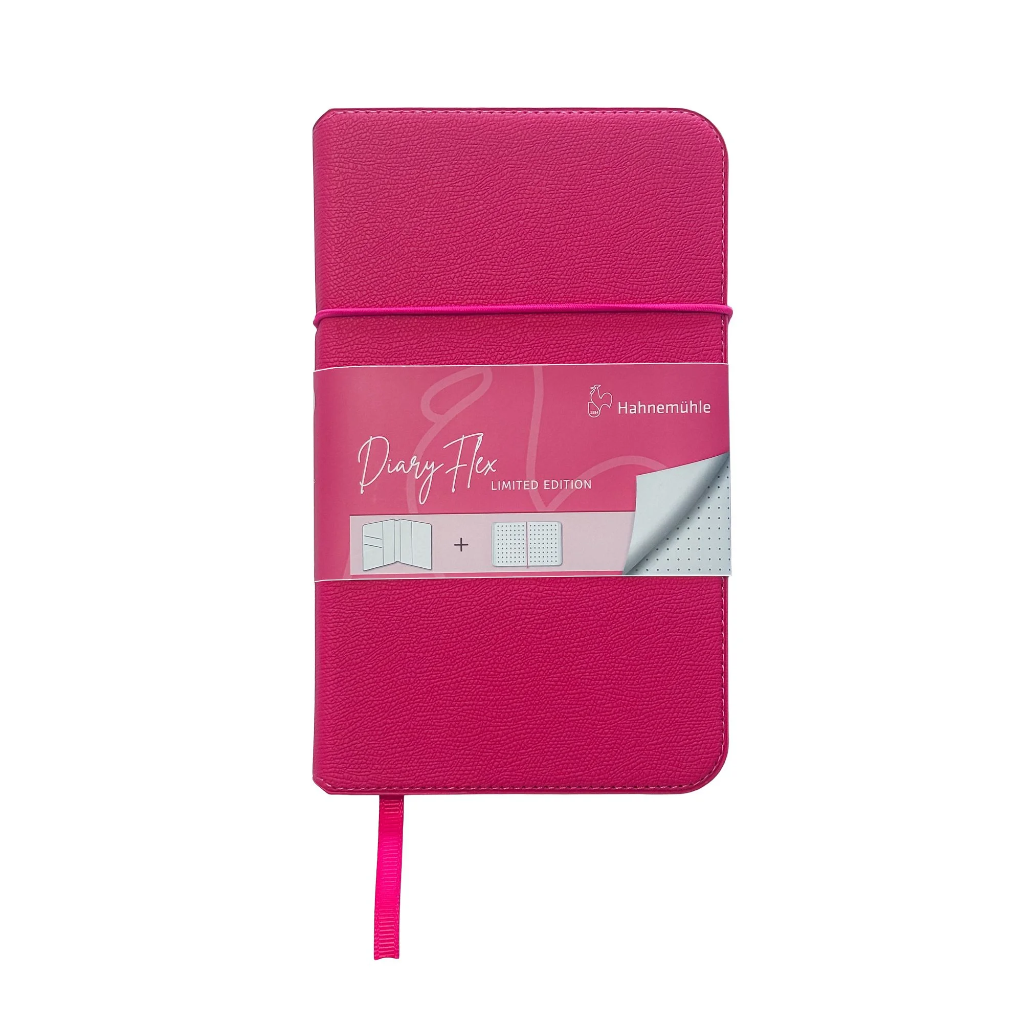 planner, notebook, pink, journal, elastic-closure