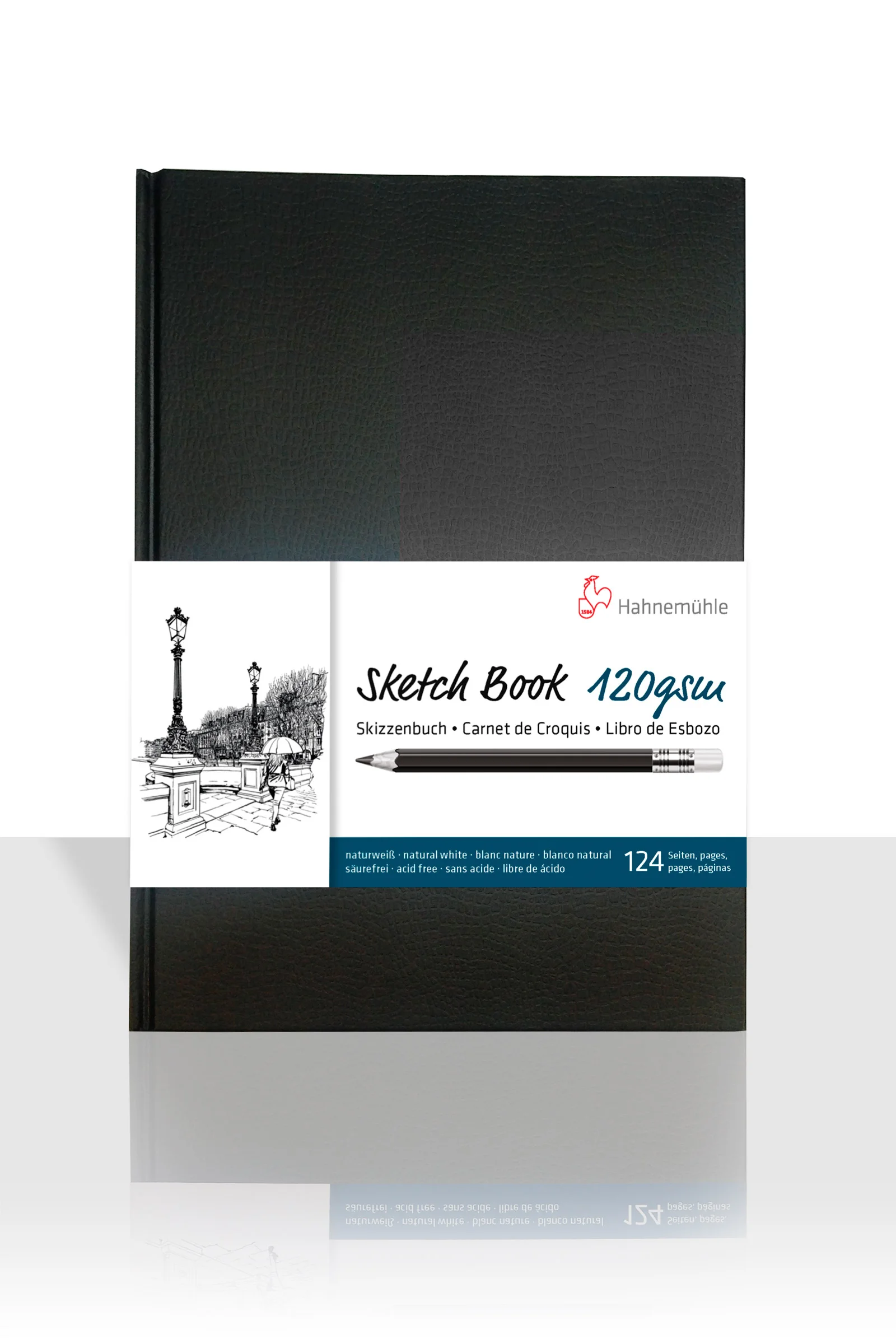 sketchbook, notebook, black cover, 120gsm, A5 or standard size