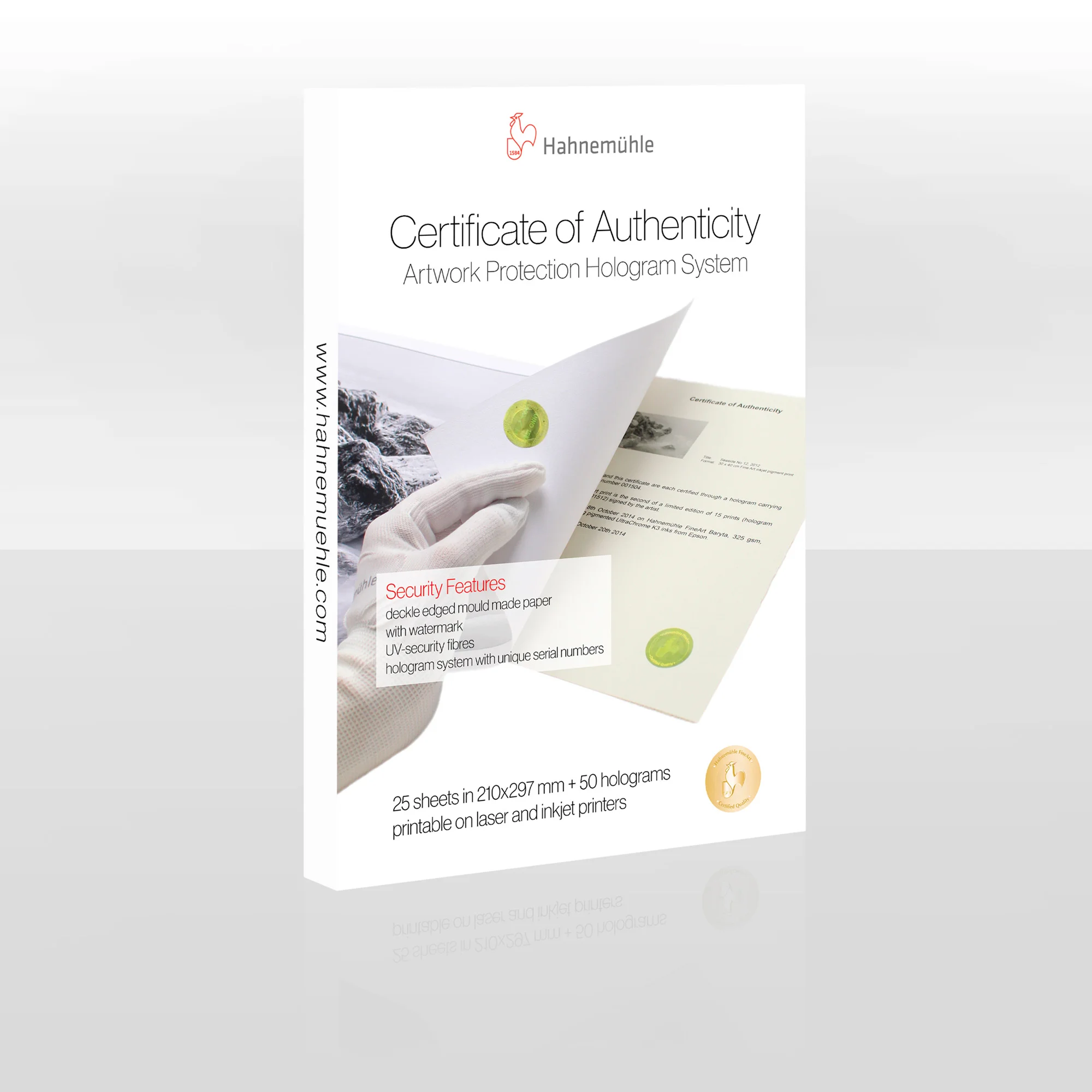 certificate, certificate of authenticity, holographic, paper, security features