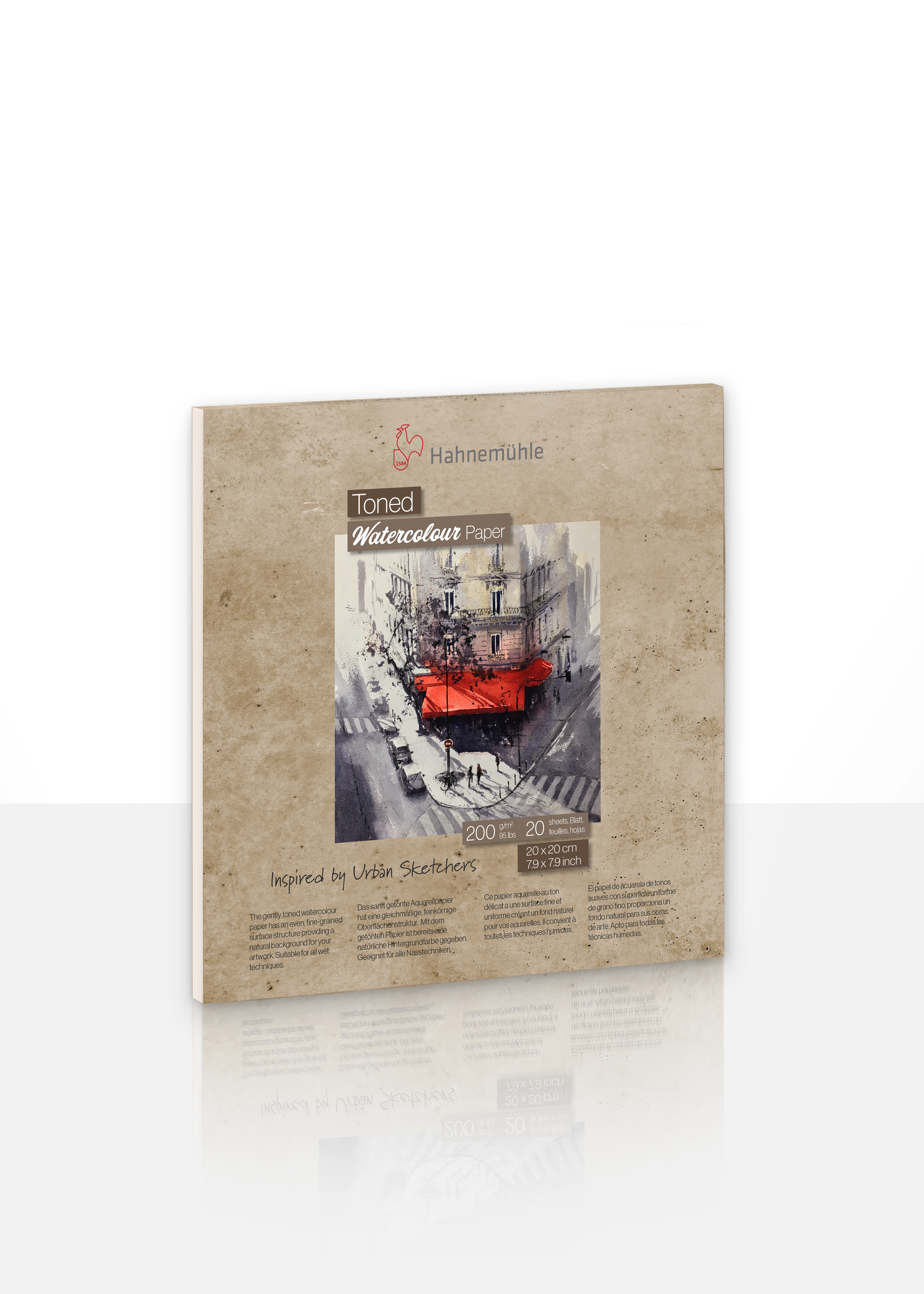 watercolor paper, toned, paper pad, art supplies, 200 g/m²