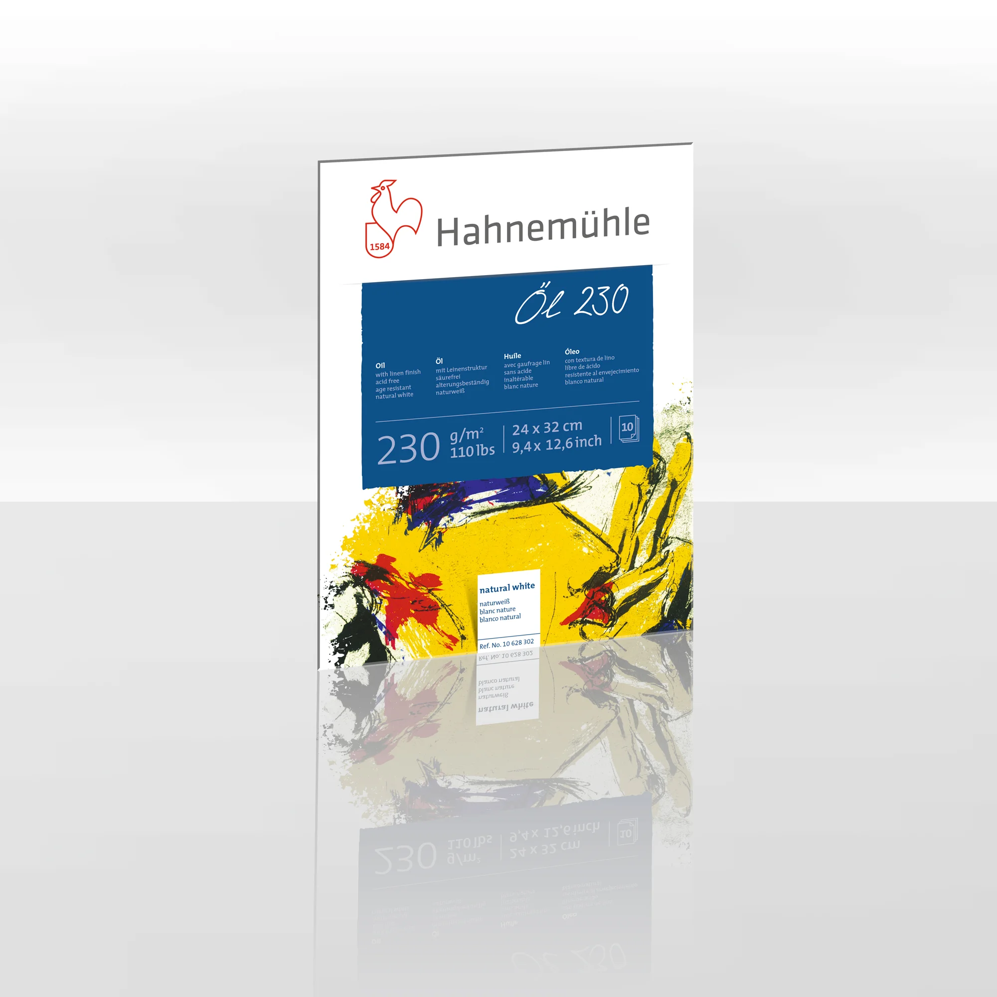 oil, oil packaging, white label, blue panel, artistic design