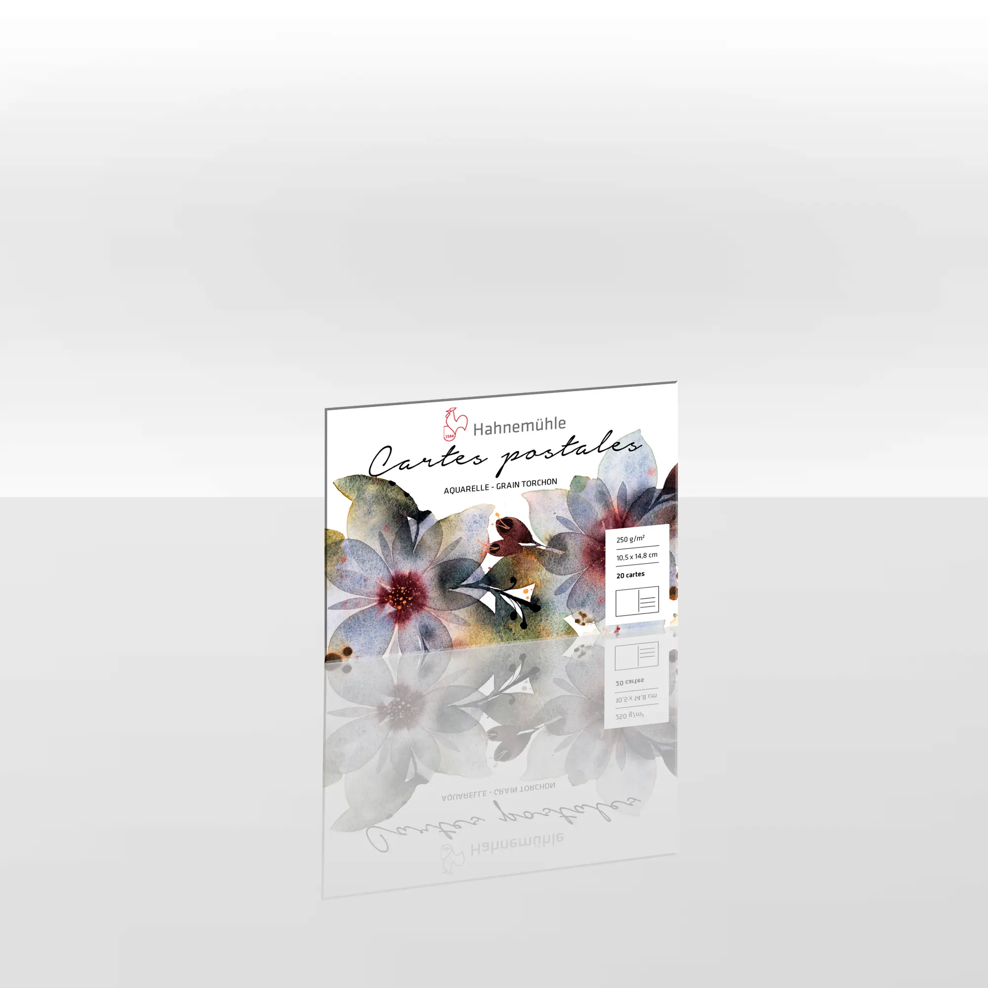 postcard, card, floral, aquarelle, grain torchon