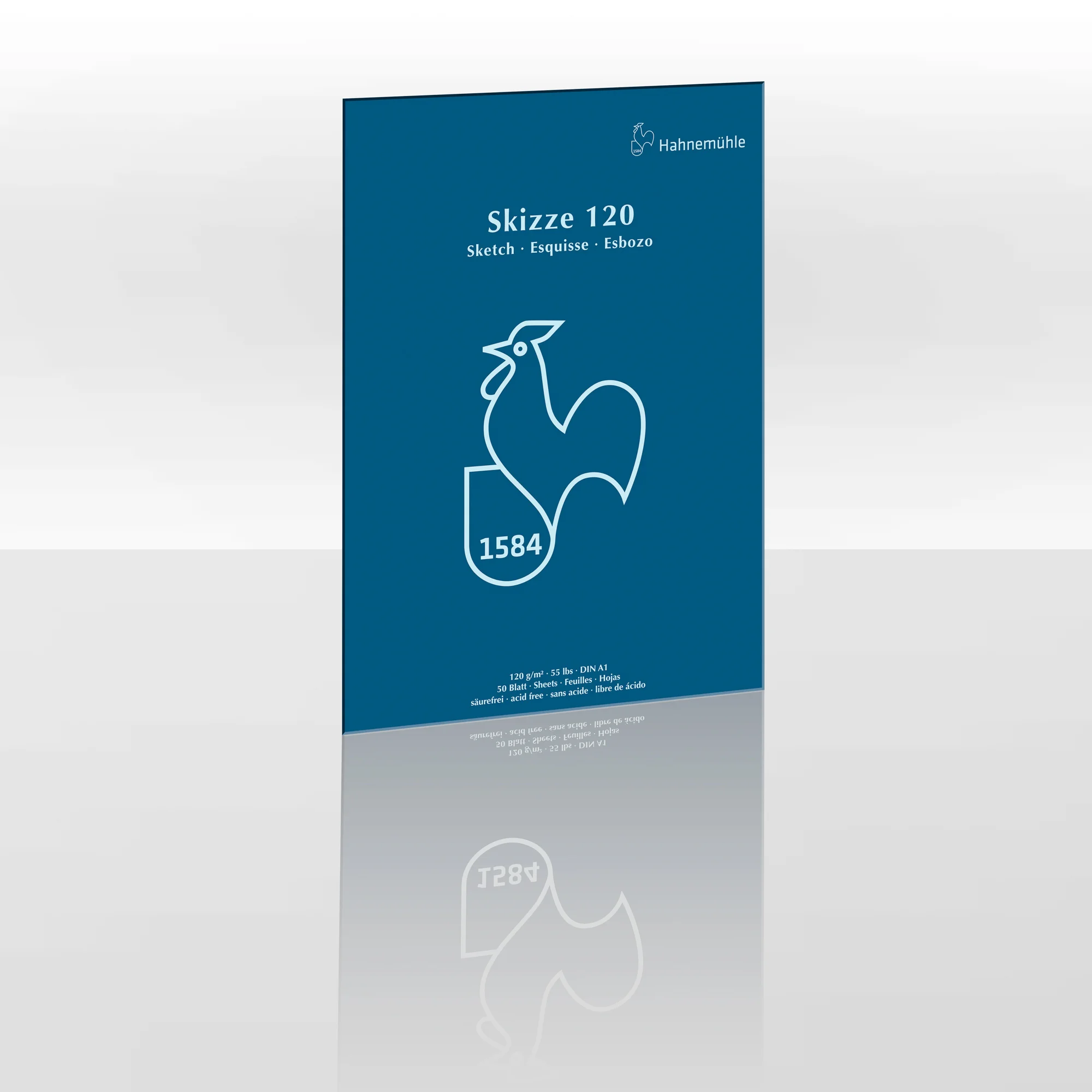 poster, blue poster, rooster logo, skizze 120, graphic design