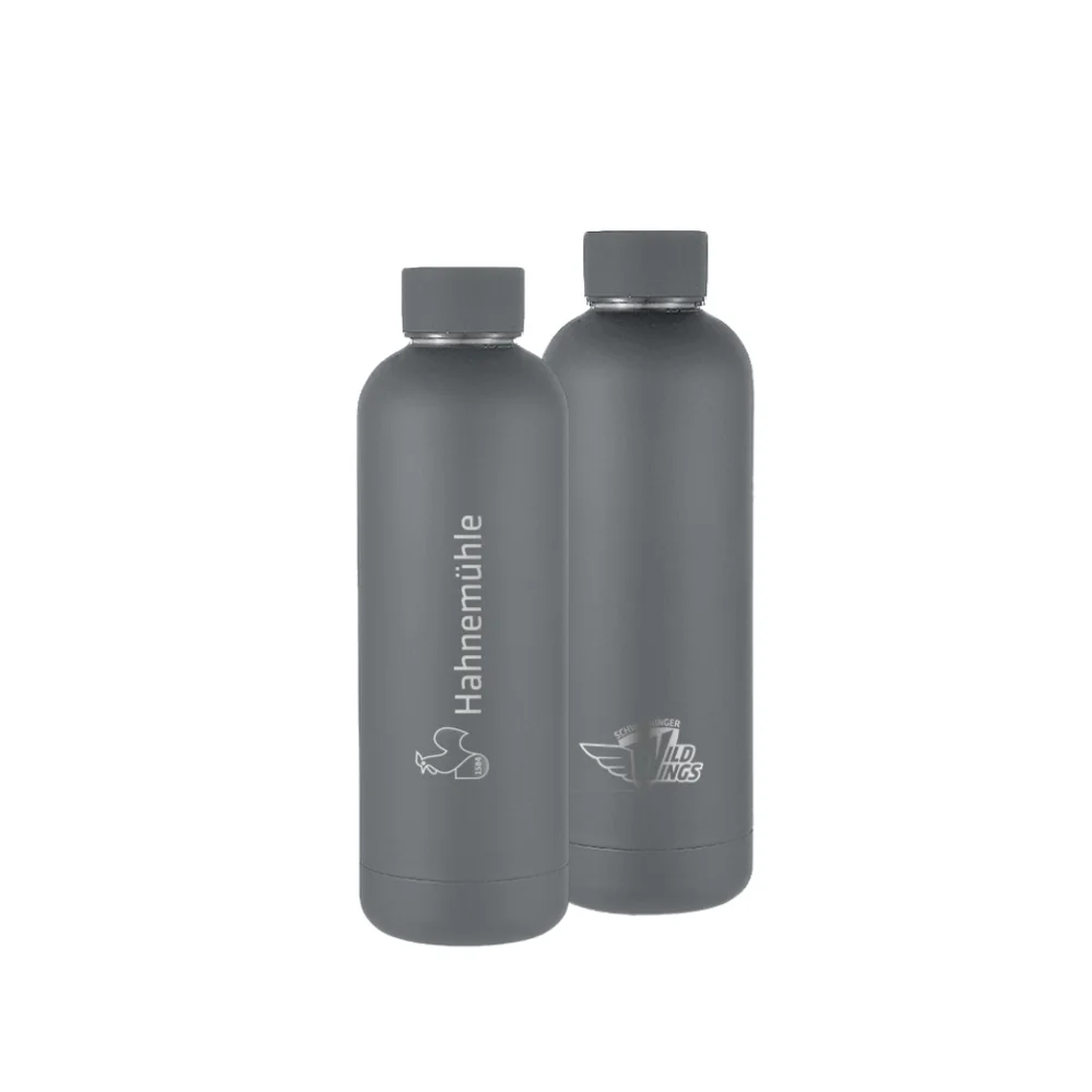 water bottle, steel bottle, gray, reusable, double wall