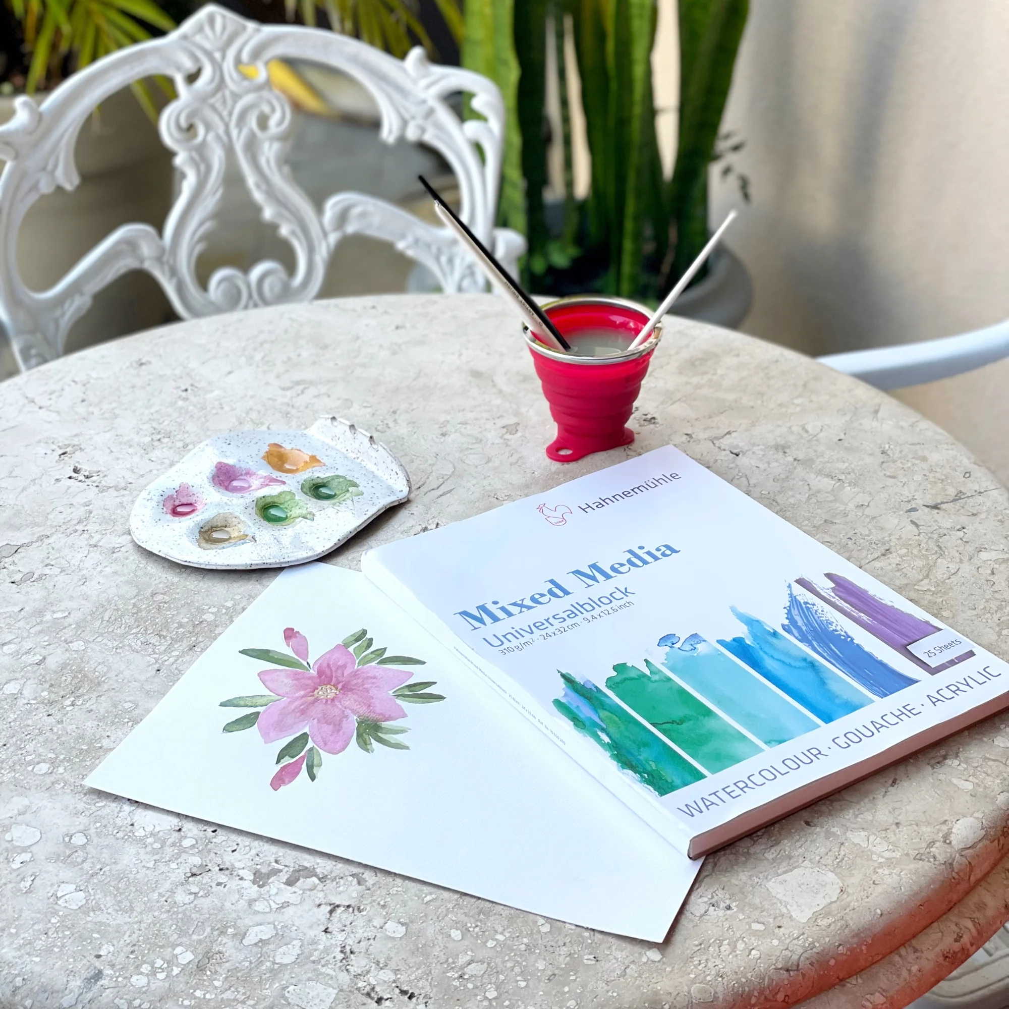 watercolor, art supplies, palette, watercolour set, brushes