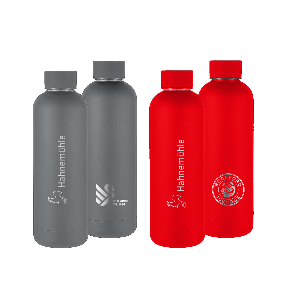 Hahnemühle Bottle mit Sport-Logo-Gravur