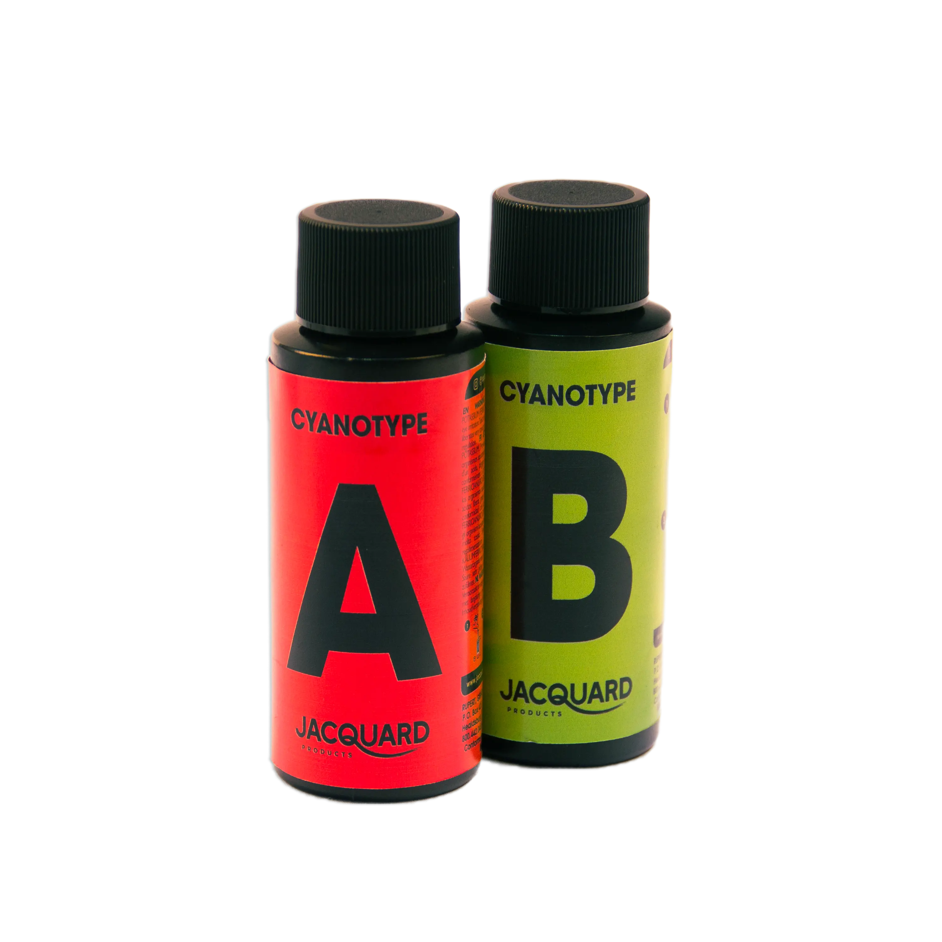 acrylic paint, paint bottles, red label, green label, Jacquard