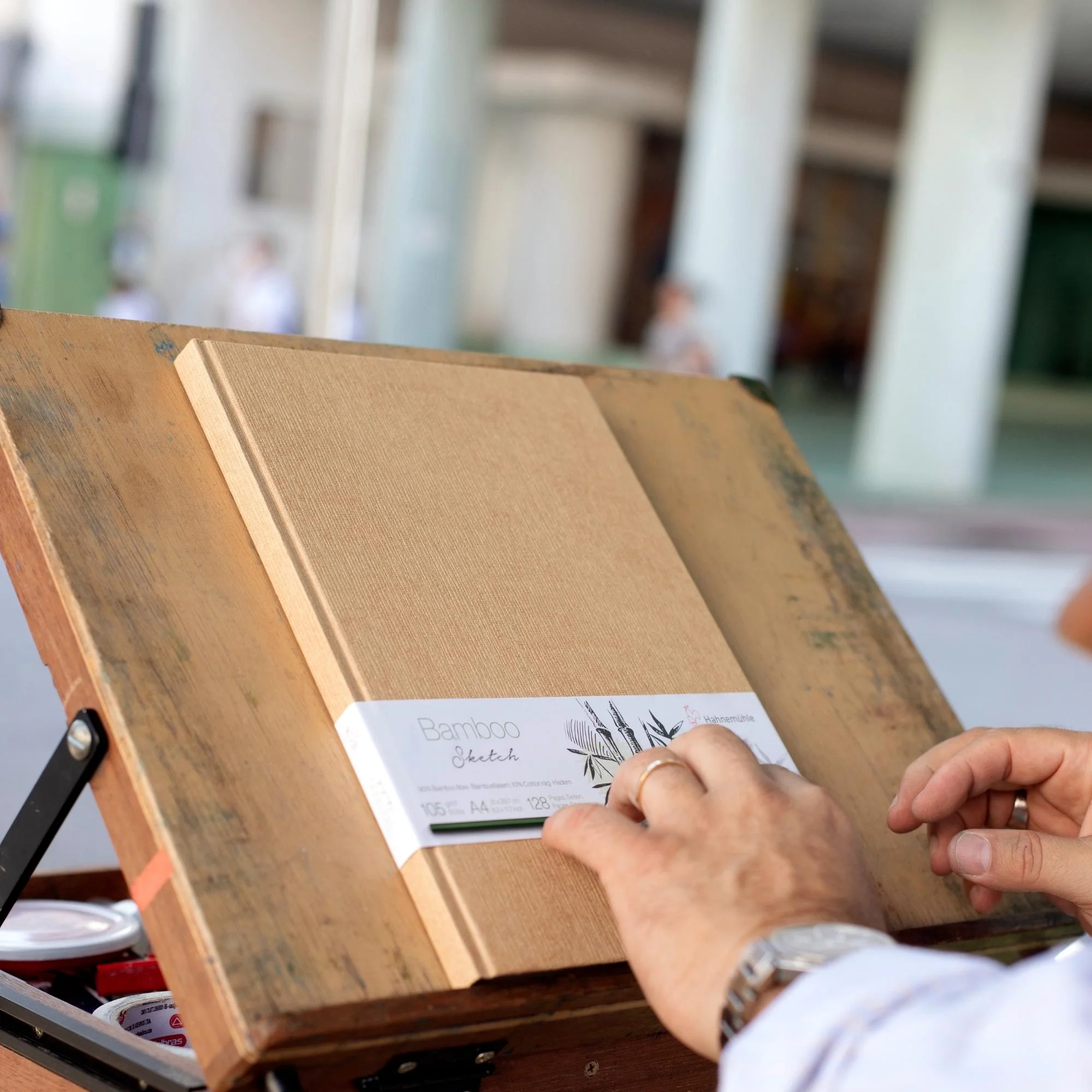 canvas, sketch, art, easel, wooden