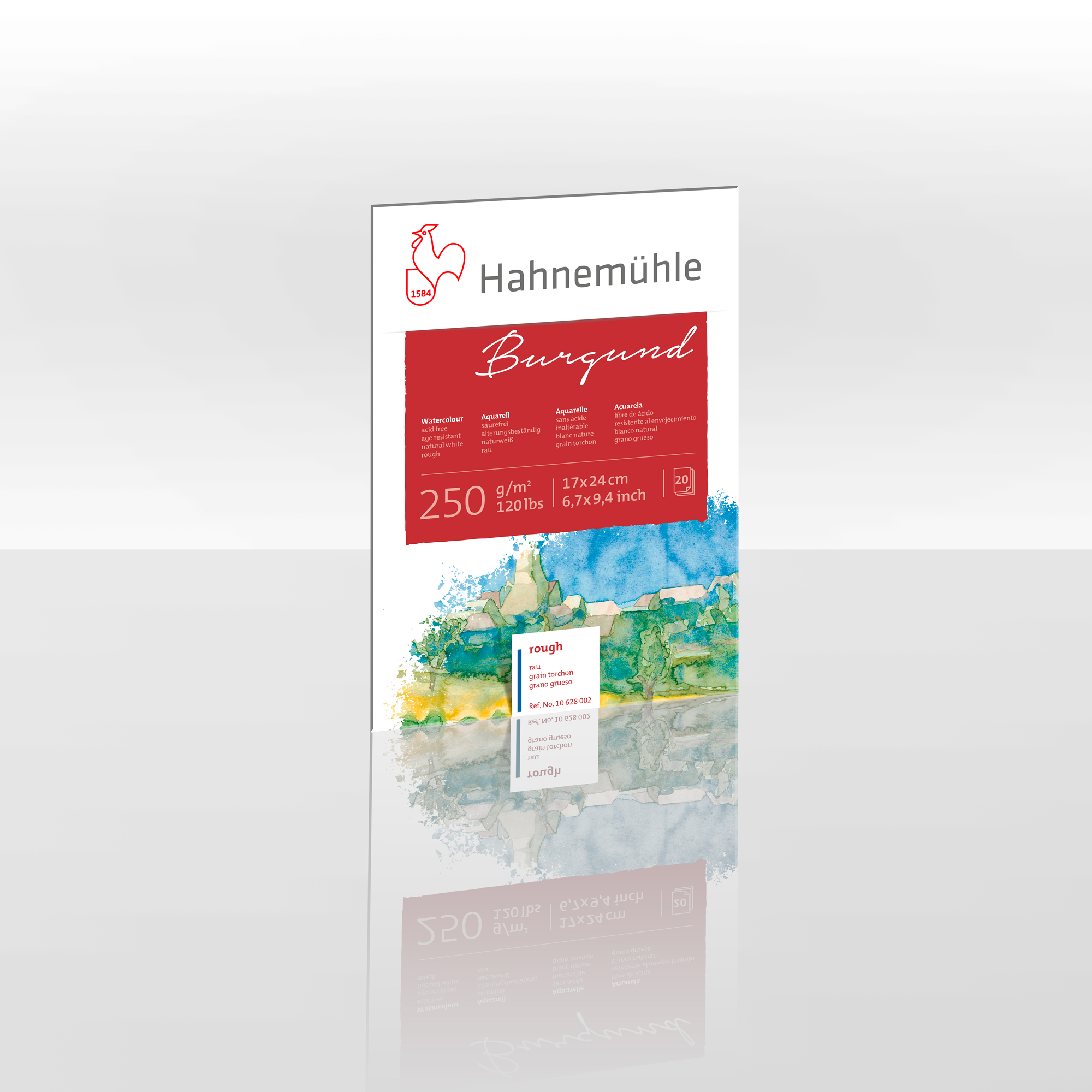 Burgund Burgund Watercolour Paper - Hahnemuehle
