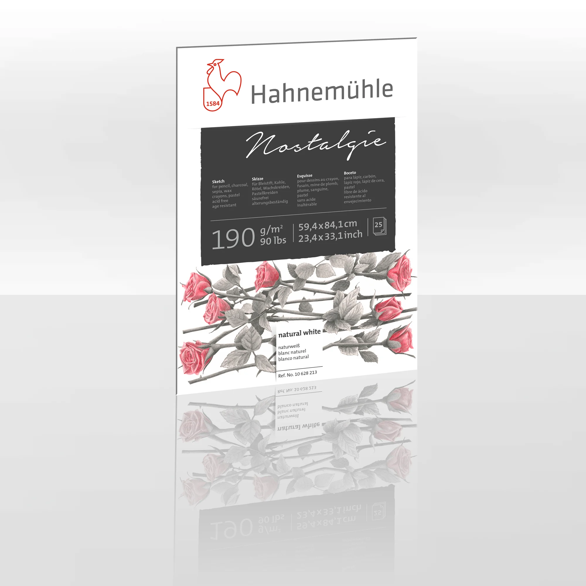 poster, packaging, catalog, rose design, white paper