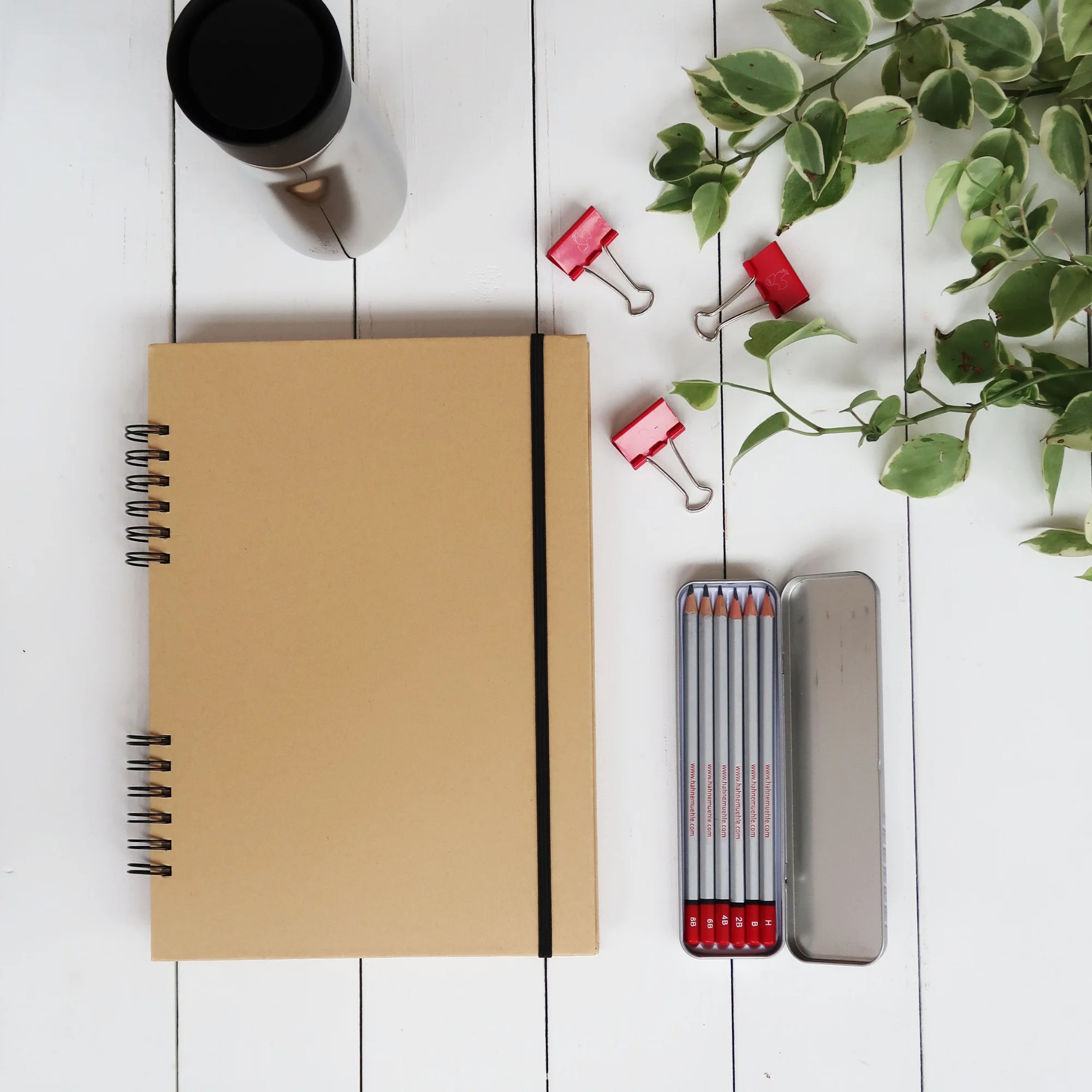 notebook, spiral bound, brown notebook, pencil case, stationery set