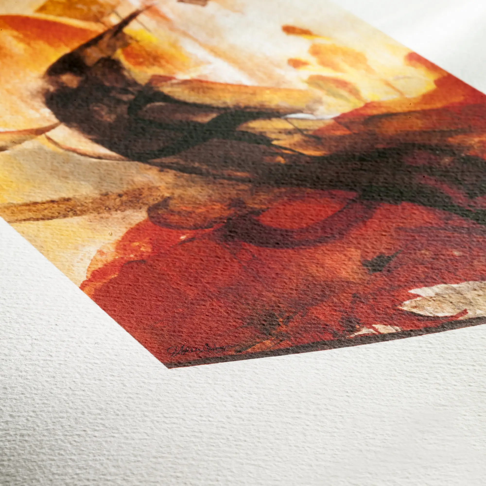 painting, art print, canvas, abstract, fiery red