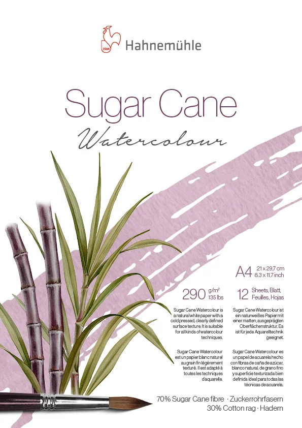 paper, watercolor, sugar cane, brush, plant
