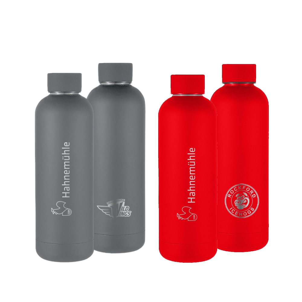Hahnemühle Bottle mit Sport-Logo-Gravur